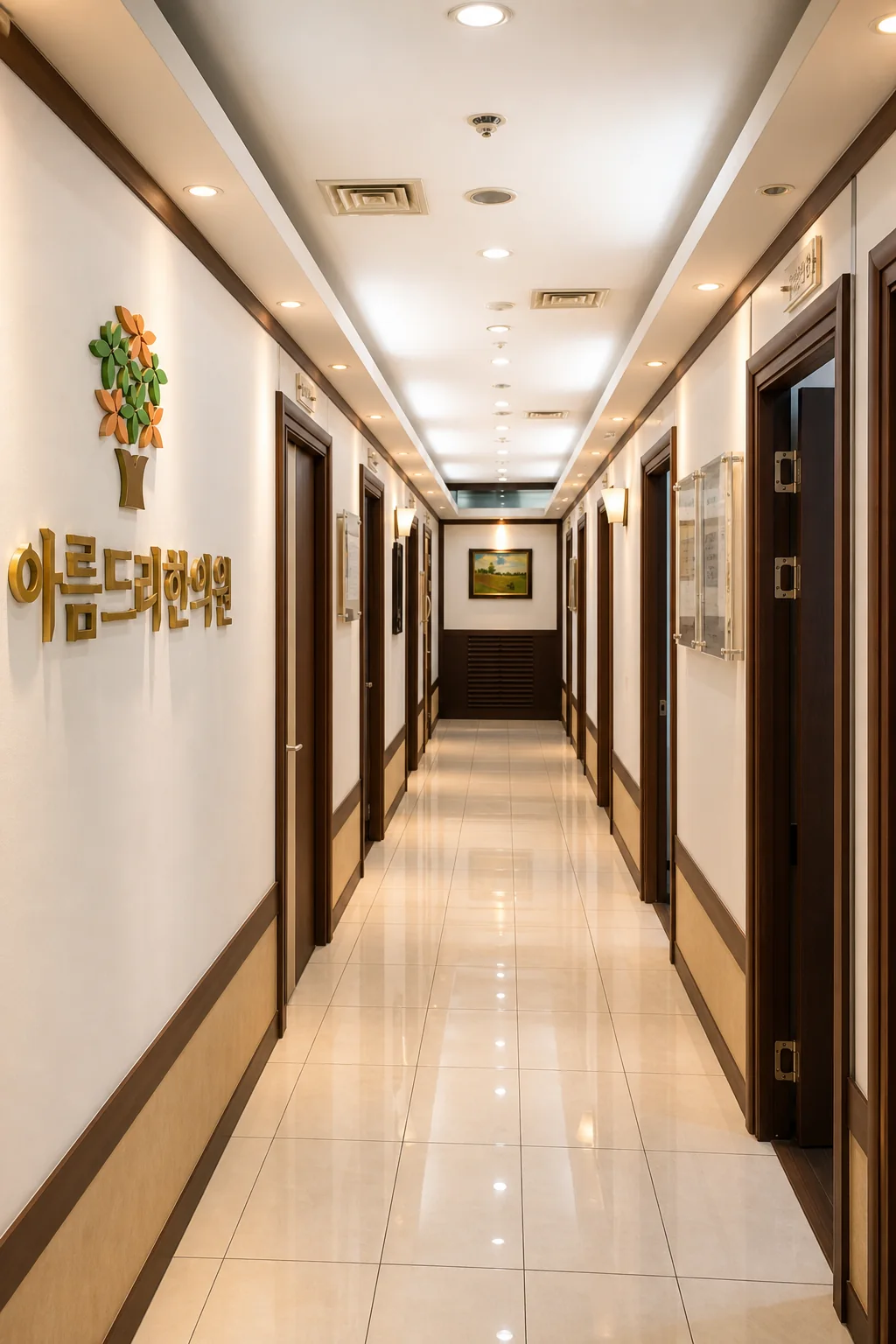 진료실로 이어지는 복도